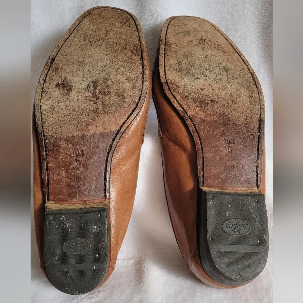 10.5 VTG Cole Haan Woven Old Money Leather Loafers Moccosins Vacation Resort